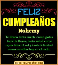 Frases de Cumpleaños Nohemy